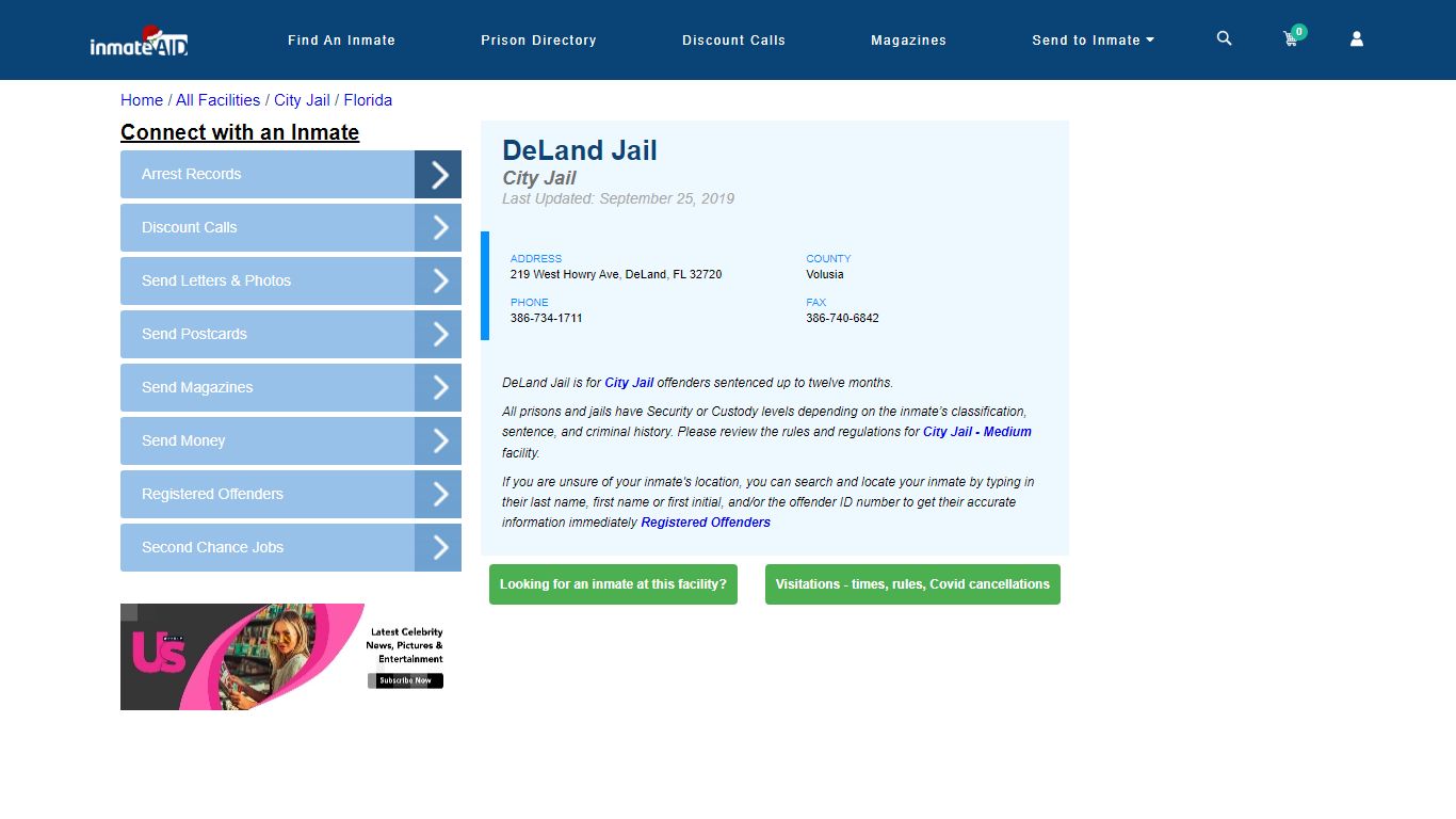 DeLand Jail | Inmate Locator