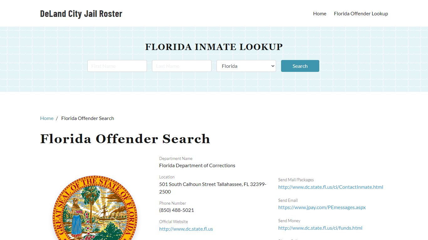 Florida Offender Lookup, City Jail Records Search