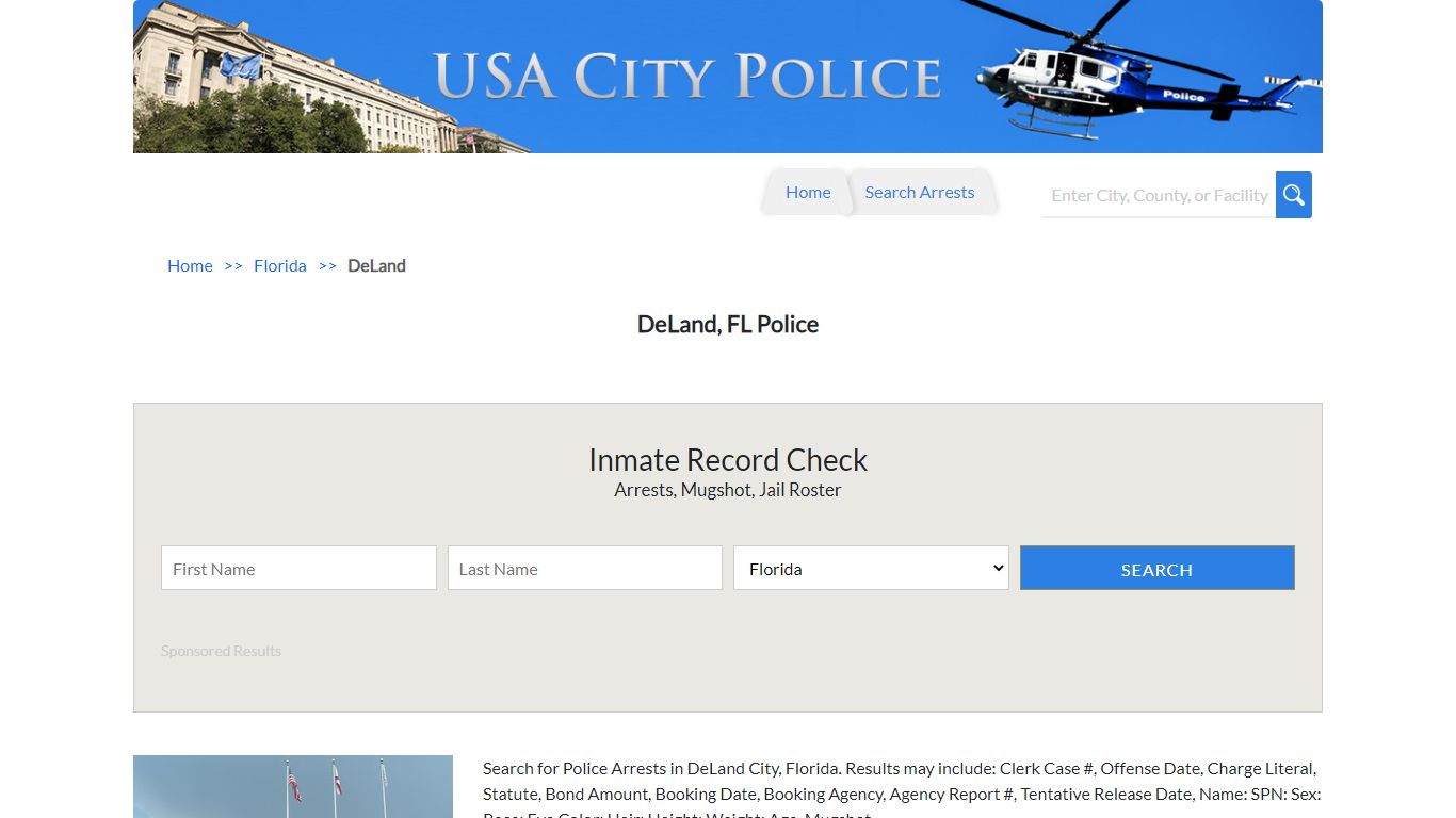 DeLand, FL Police | Jail Records